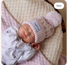 Load image into Gallery viewer, Blush Pink Organic Baby Knit Beanie
