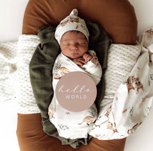 Load image into Gallery viewer, Kanga Organic Jersey Wrap & Beanie Set
