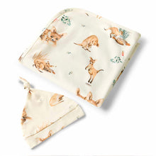 Load image into Gallery viewer, Kanga Organic Jersey Wrap & Beanie Set