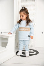 Load image into Gallery viewer, Vienna Detailed Crew Set - Powder Blue