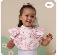 Load image into Gallery viewer, Cherry Blossom Frill Snuggle Bib