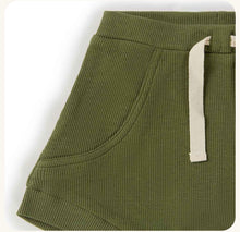 Load image into Gallery viewer, Olive Organic Shorts