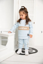 Load image into Gallery viewer, Vienna Detailed Crew Set - Powder Blue