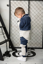 Load image into Gallery viewer, Archie Detailed Zip Collar Crew - Navy