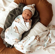 Load image into Gallery viewer, Kanga Organic Jersey Wrap & Beanie Set