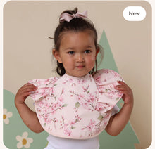 Load image into Gallery viewer, Cherry Blossom Frill Snuggle Bib