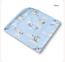 Load image into Gallery viewer, Taking Flight Organic Jersey Wrap & Beanie Set