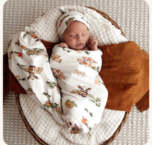 Load image into Gallery viewer, Farm Organic Jersey Wrap & Beanie Set