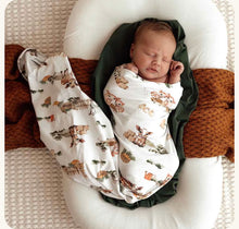 Load image into Gallery viewer, Farm Organic Jersey Wrap & Beanie Set