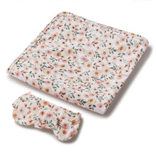 Load image into Gallery viewer, Spring Floral Organic Jersey Wrap & Topknot Set