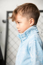 Load image into Gallery viewer, Ash Detailed Zip Collar Crew - Ice Blue