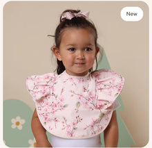 Load image into Gallery viewer, Cherry Blossom Frill Snuggle Bib