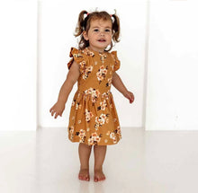Load image into Gallery viewer, Golden Flower Organic Dress