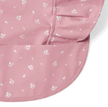 Load image into Gallery viewer, Pink Fleur Frill Snuggle Bib