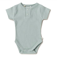 Load image into Gallery viewer, Sage Short Sleeve Organic Bodysuit