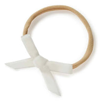 Load image into Gallery viewer, White Velvet Bow