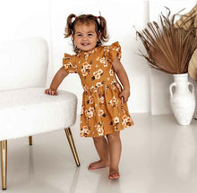Load image into Gallery viewer, Golden Flower Organic Dress