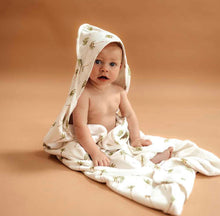 Load image into Gallery viewer, Green Palm Organic Hooded Towel