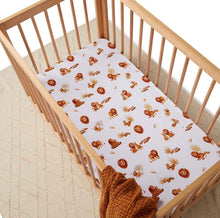 Load image into Gallery viewer, Lion Fitted Cot Sheet
