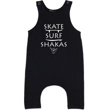 Load image into Gallery viewer, SKATE SURF SHAKAS slouch rompers. SIZE 4.