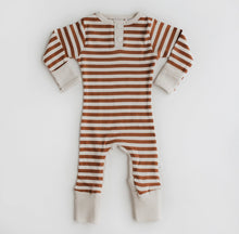 Load image into Gallery viewer, Biscuit Stripe Growsuit