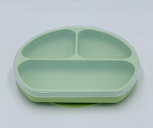 Load image into Gallery viewer, Baby Suction Divided Plate with Lid