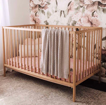 Load image into Gallery viewer, Warm Grey Diamond Knit Baby Blanket