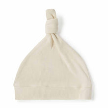 Load image into Gallery viewer, Halo Ribbed Organic Knotted Beanie