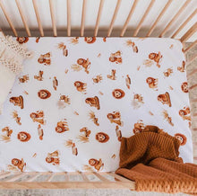 Load image into Gallery viewer, Lion Fitted Cot Sheet