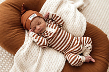 Load image into Gallery viewer, Biscuit Stripe Growsuit