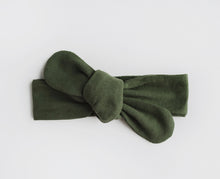 Load image into Gallery viewer, Olive Ribbed Topknot