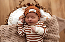 Load image into Gallery viewer, Biscuit Stripe Growsuit