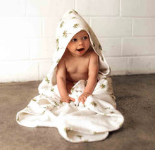 Load image into Gallery viewer, Green Palm Organic Hooded Towel