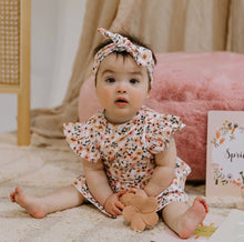 Load image into Gallery viewer, Spring Floral Organic Topknot