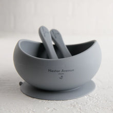 Load image into Gallery viewer, Perfect starting Suction Bowl with spoon and fork