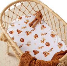 Load image into Gallery viewer, Lion Bassinet Sheet / Change Pad Cover