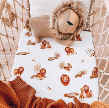 Load image into Gallery viewer, Lion Bassinet Sheet / Change Pad Cover