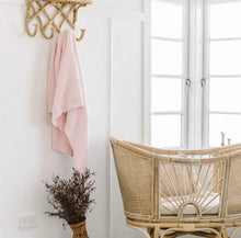 Load image into Gallery viewer, Blush Pink Diamond Knit Baby Blanket