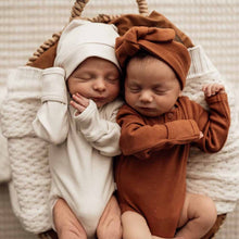 Load image into Gallery viewer, Halo Ribbed Organic Knotted Beanie