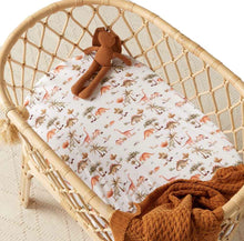 Load image into Gallery viewer, Dino Bassinet Sheet / Change Pad Cover