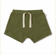 Load image into Gallery viewer, Olive Organic Shorts
