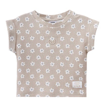 Load image into Gallery viewer, Ellie Embossed Tee - Beige Print
