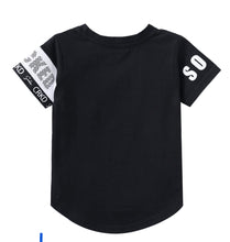 Load image into Gallery viewer, Cole Detailed Sleeve Tee - Black
