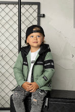 Load image into Gallery viewer, Flint Hooded Puffer Jacket- Olive
