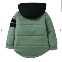 Load image into Gallery viewer, Flint Hooded Puffer Jacket- Olive
