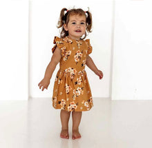 Load image into Gallery viewer, Golden Flower Organic Dress
