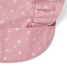 Load image into Gallery viewer, Pink Fleur Frill Snuggle Bib
