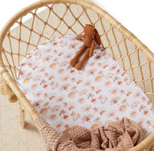 Load image into Gallery viewer, Paradise Bassinet Sheet / Change Pad Cover
