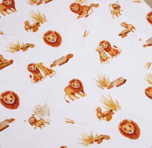 Lion Fitted Cot Sheet