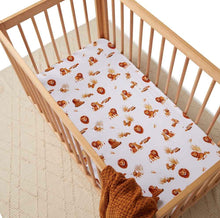 Load image into Gallery viewer, Lion Fitted Cot Sheet
